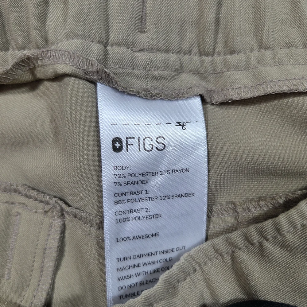 Figs Scrub Pants Men's Tan Jogger Pants Work Gear X Large Comfortable Pockets